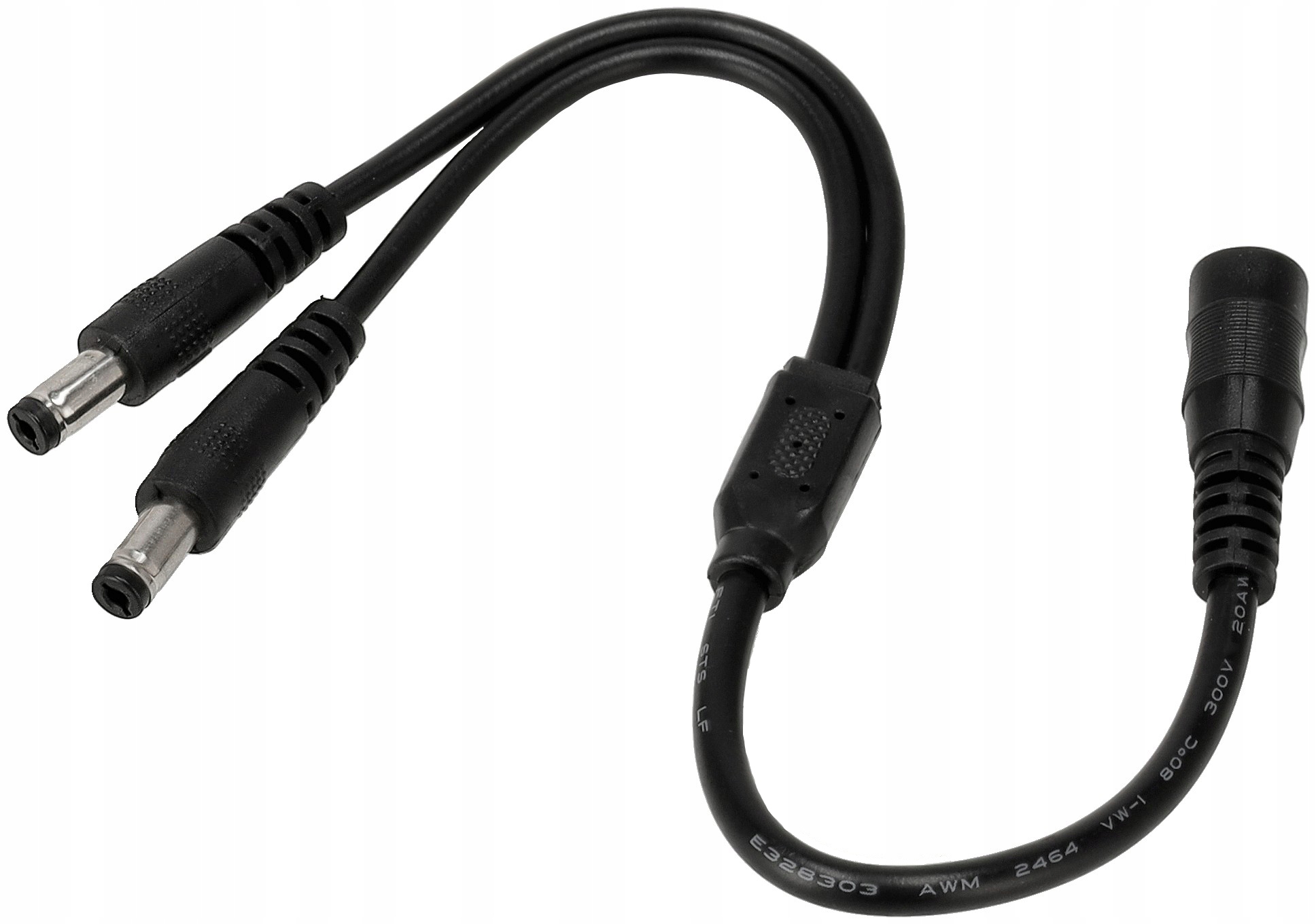 

Złączka rozgałęziacz kabel mono 5,5/2,1mm 1 na 2