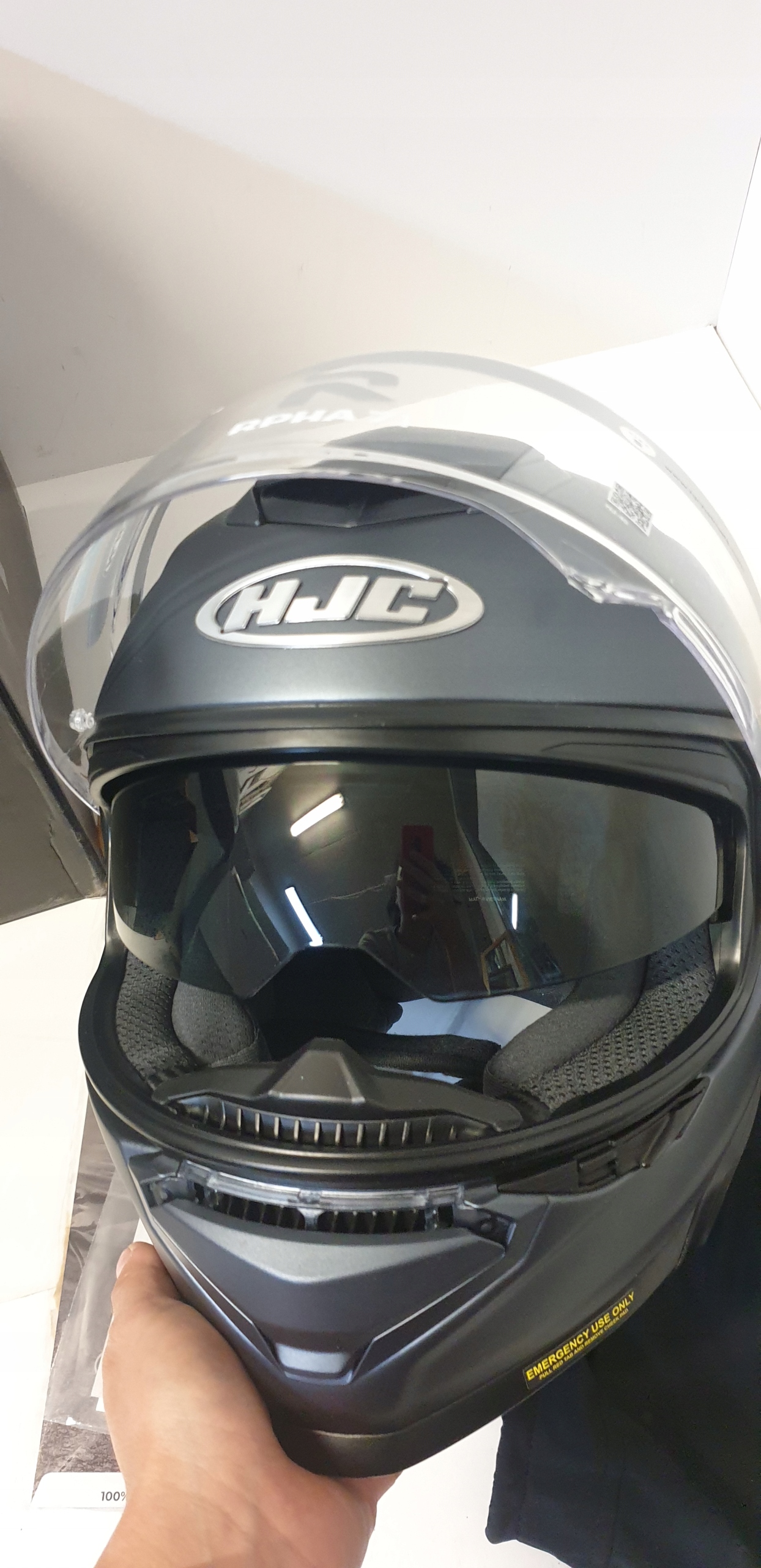 KASK MOTOCYKLOWY HJC RPHA71 ROZMIAR S Kolor szary