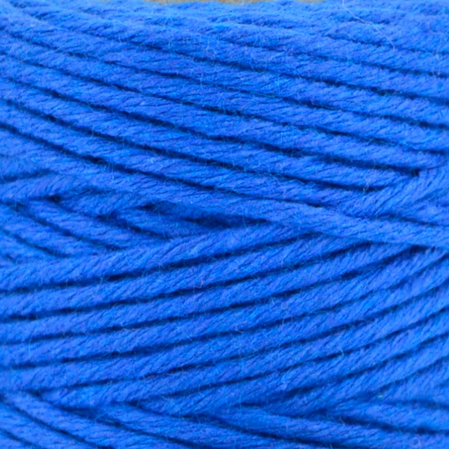 Sznurek do makramy bawełniany skręcany 2mm 60m błękit kobaltowy Marka Inna