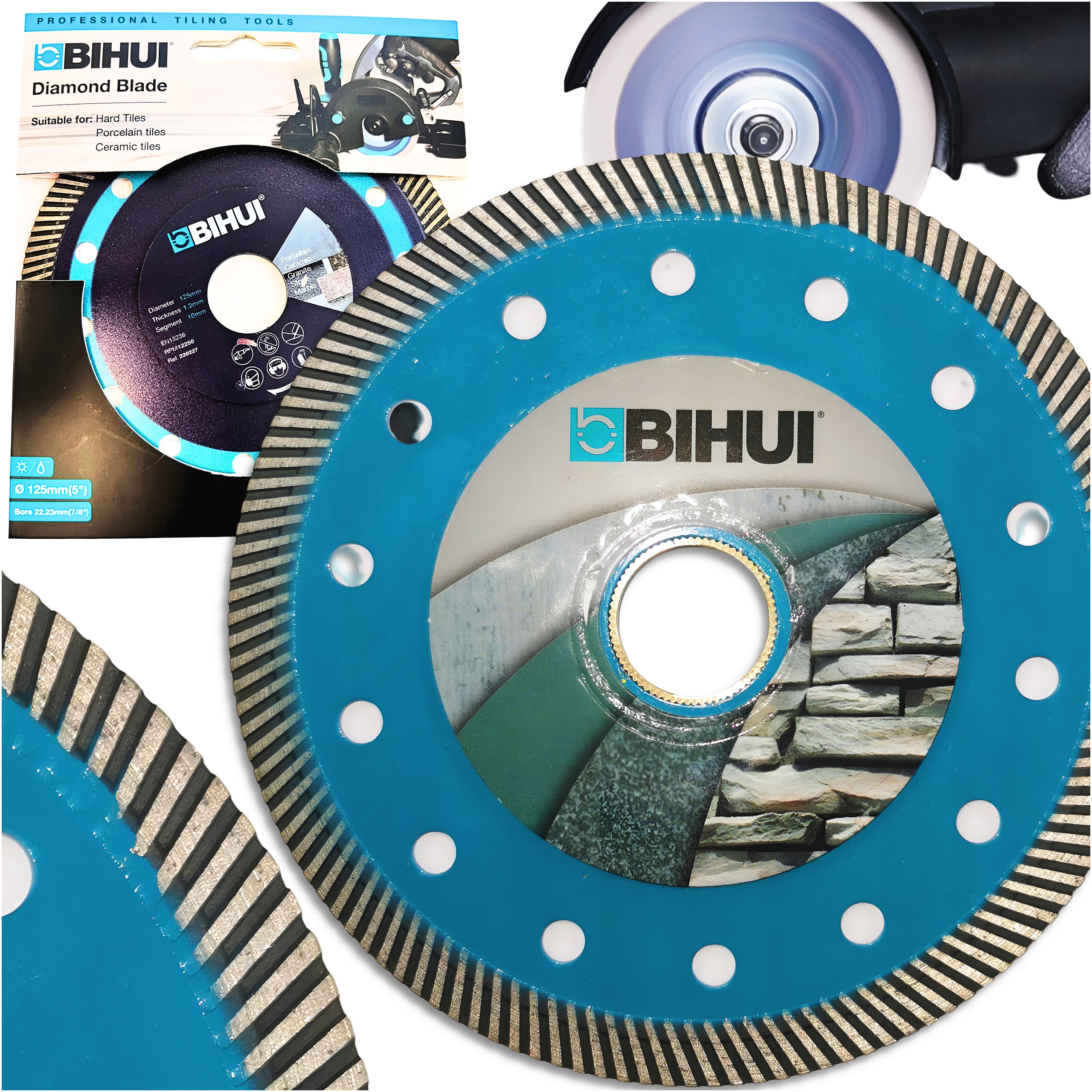 Tarcza Do Cięcia Szlifowania Diamentowa 125mm Gresu Płytek Ceramiki Bihui