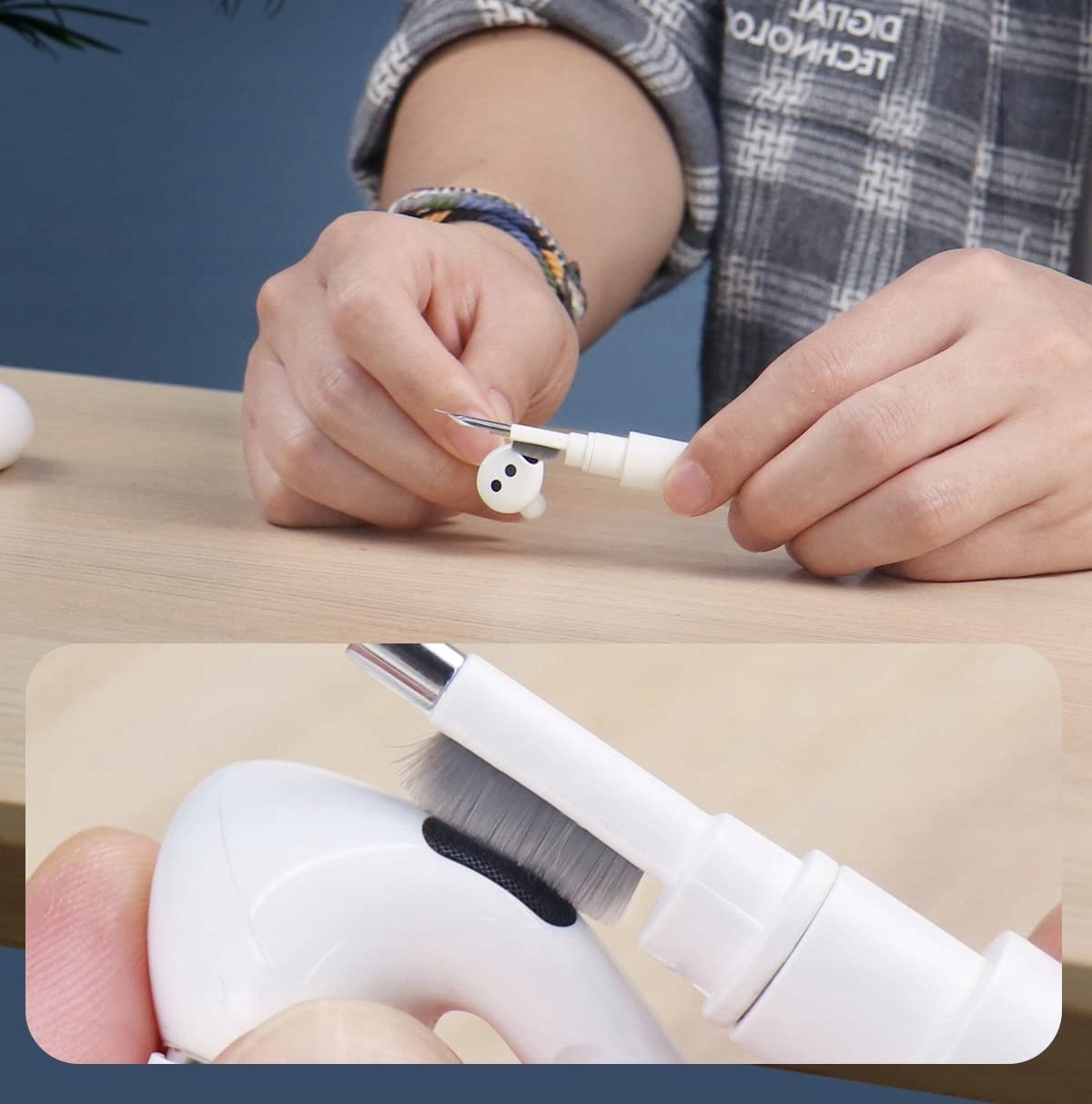 CZYŚCIK ZESTAW DO CZYSZCZENIA SŁUCHAWEK AIRPODS Marka Inna