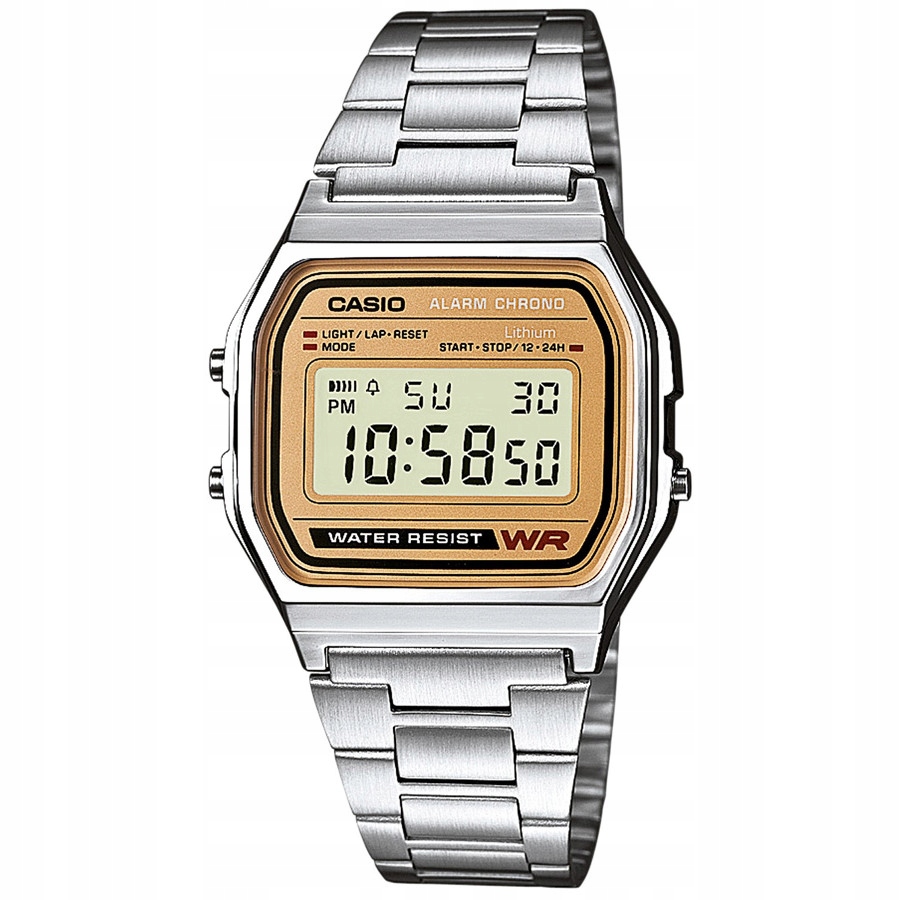 Stříbrné Hodinky Casio A158WEA-9 Návod