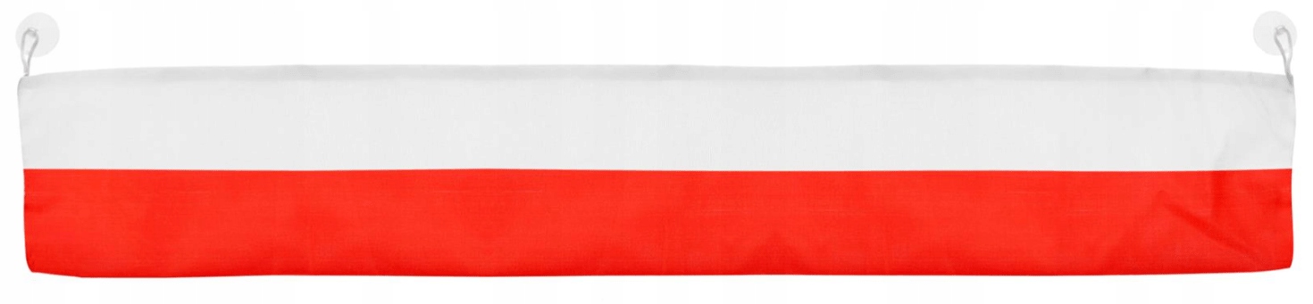 FLAGA POLSKI Z PRZYSSAWKAMI NA SZYBĘ KIBIC MECZ