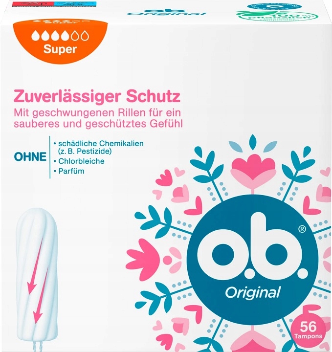 

Ob Original Tampony 56 szt Z Niemiec
