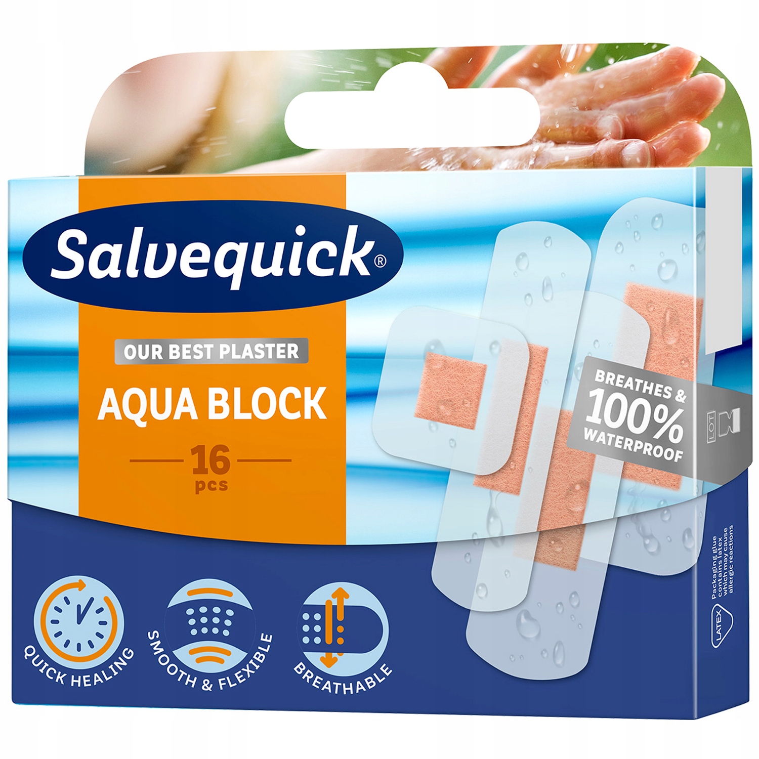 

Salvequick plastry Aqua Block 16 szt.