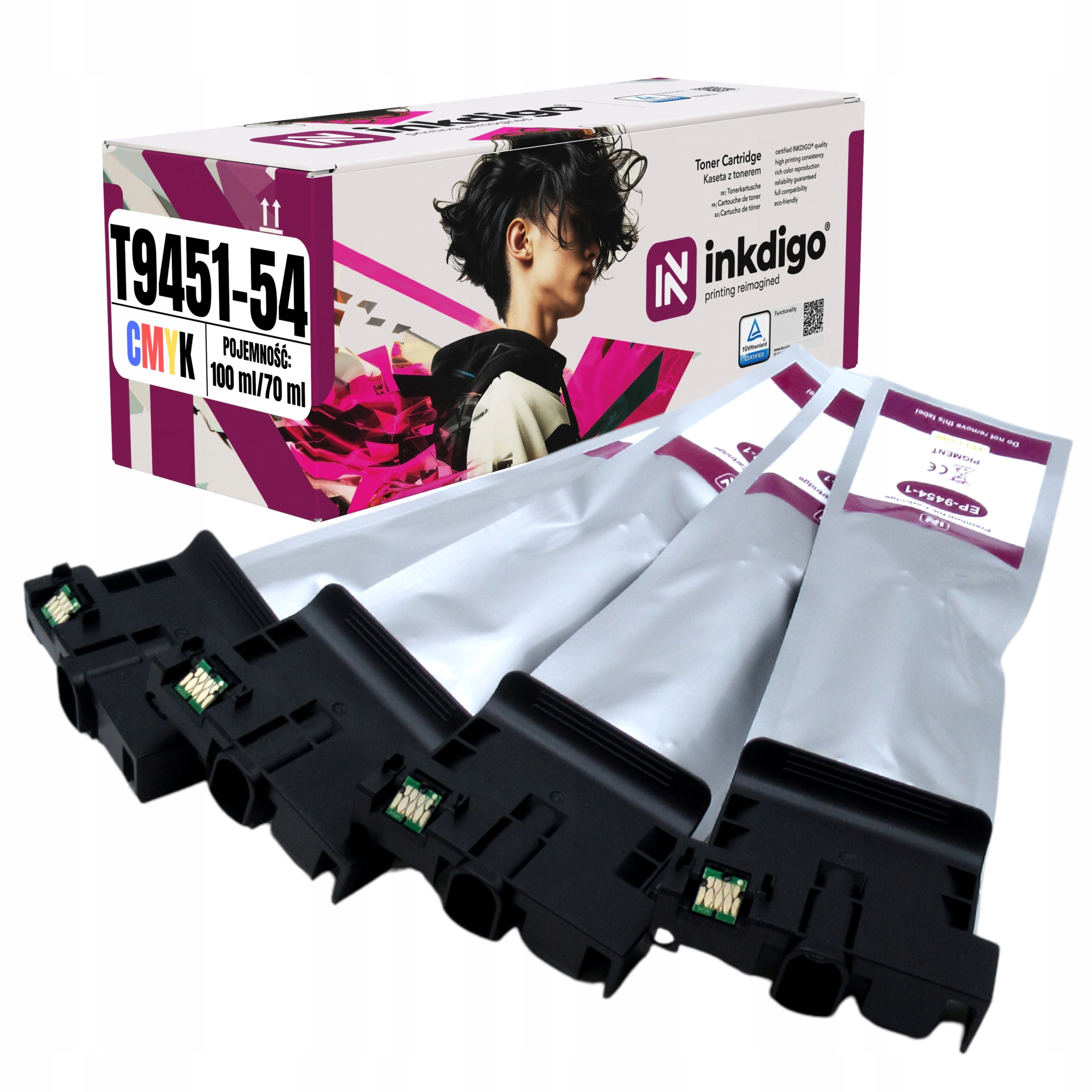 4x Inkoust do Epson Workforce WF-C5790DWF WF-C5710DWF