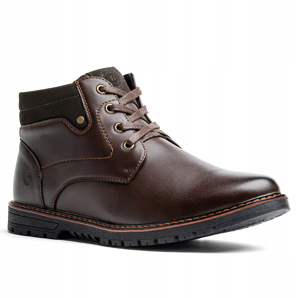 Zimní Kotníkové Boty Zateplené Vlněné S Nášivkou dezén podrážky módní Wojtyłko 40