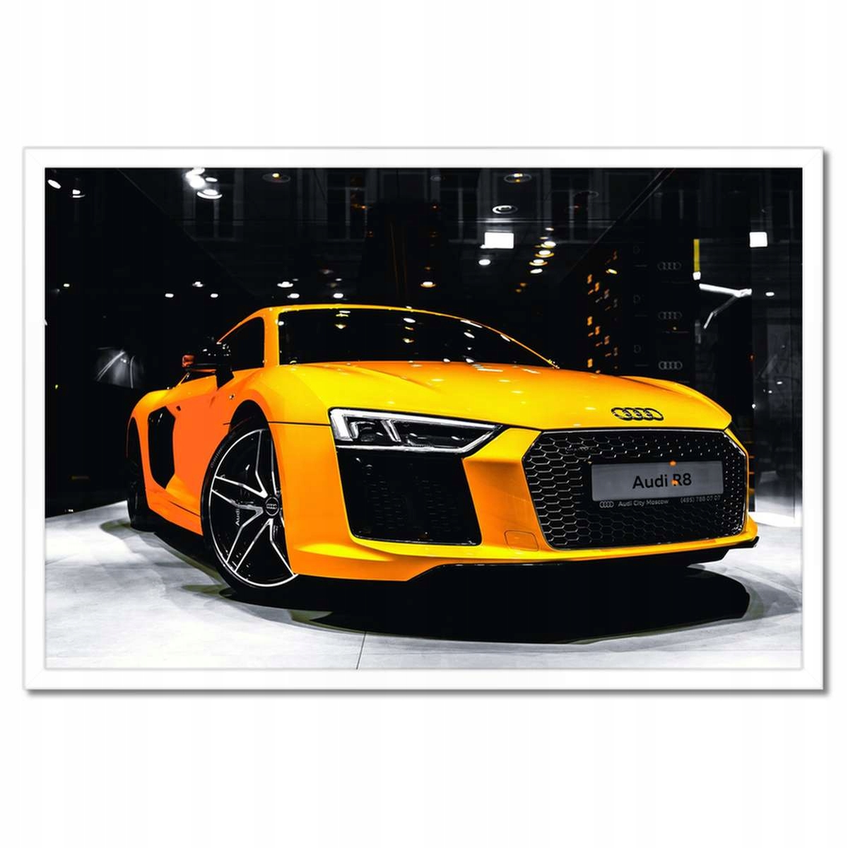 Plakáty v rámu 60x40 Žluté Audi R8