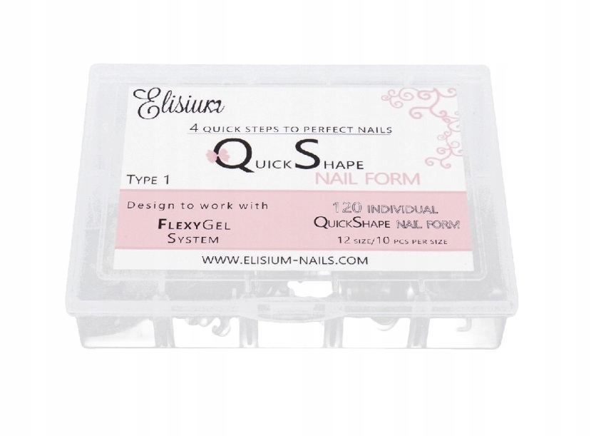 ELISIUM Quick Shape Typ 1 formy do przedłużania