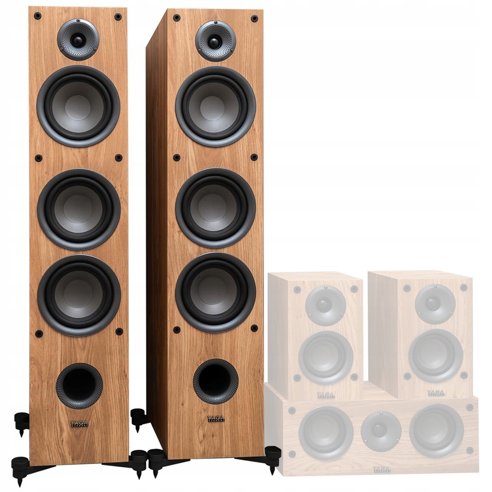TAGA HARMONY TAV-507F+C+S ZESTAW KINA DOMOWEGO 5.0 Liczba kolumn w zestawie 5