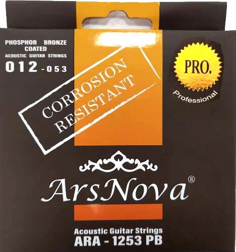 STRUNY DO GITARY AKUSTYCZNEJ ARS NOVA ARA-1253 PB PHOSPHOR BRONZE