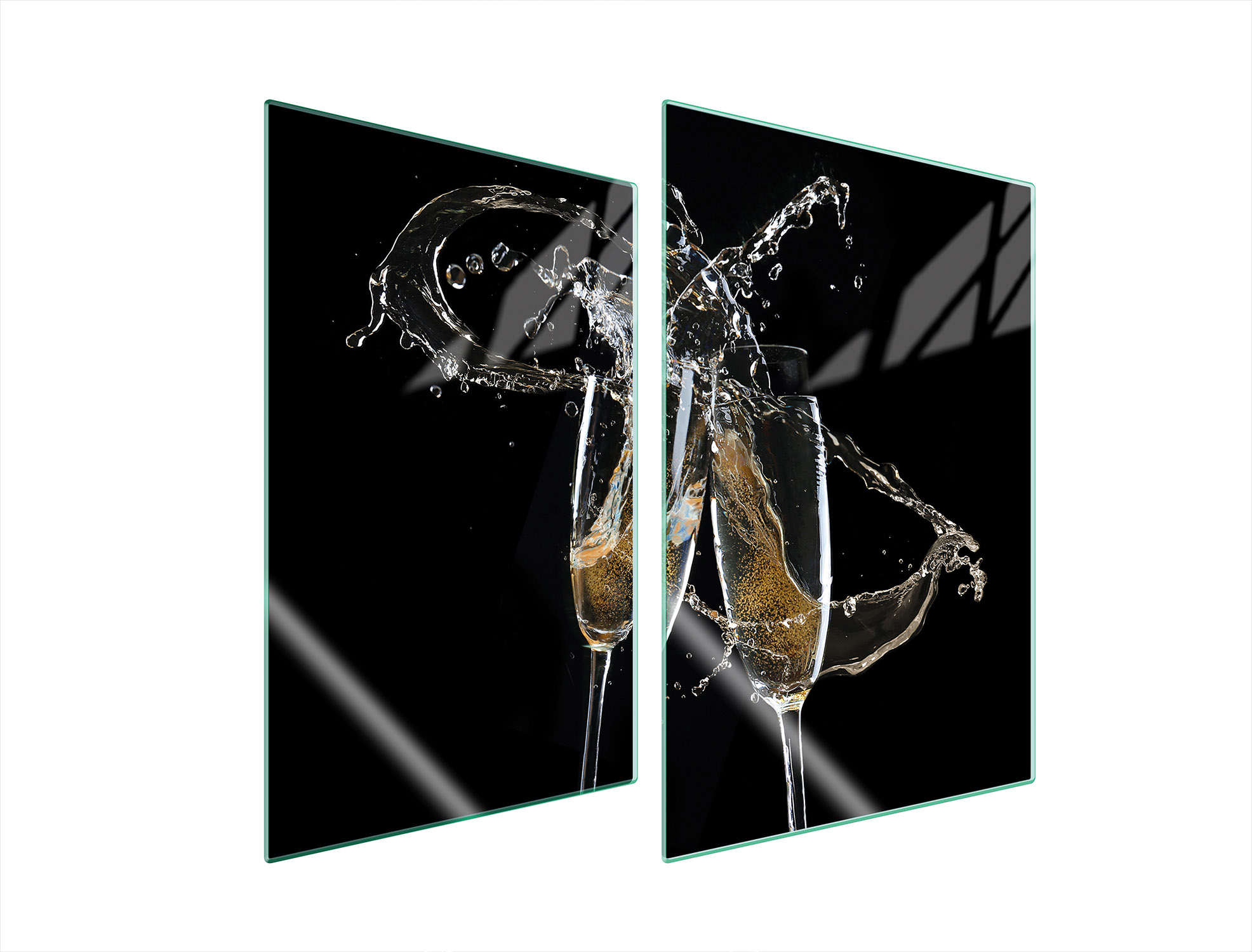 Skleněná Ochranná Deska Do Kuchyně 2x35x52 Víno Tvrzené Sklo