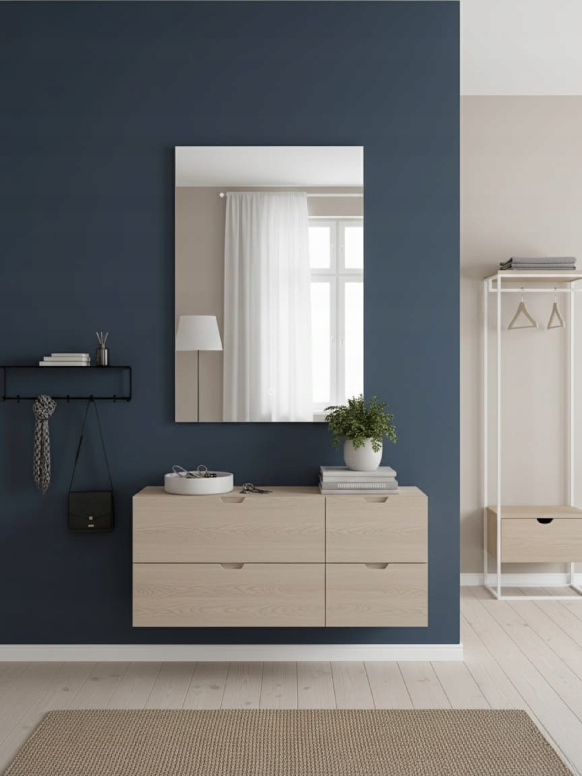 Led zrkadlo 120 x 90 cm Kúpeľňa, Obývačka, Kancelária, Hotel, Dotyk Pl