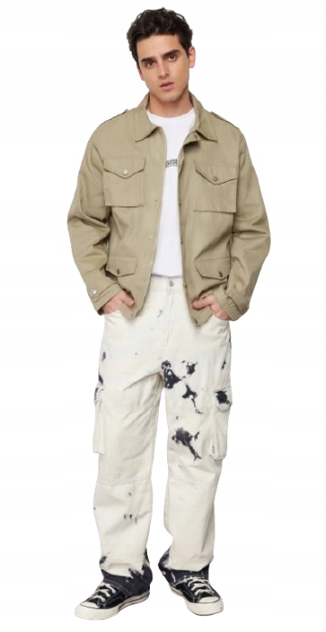 Trendyol Klasická Pánská Khaki Bunda S Kapsami XL 5AB