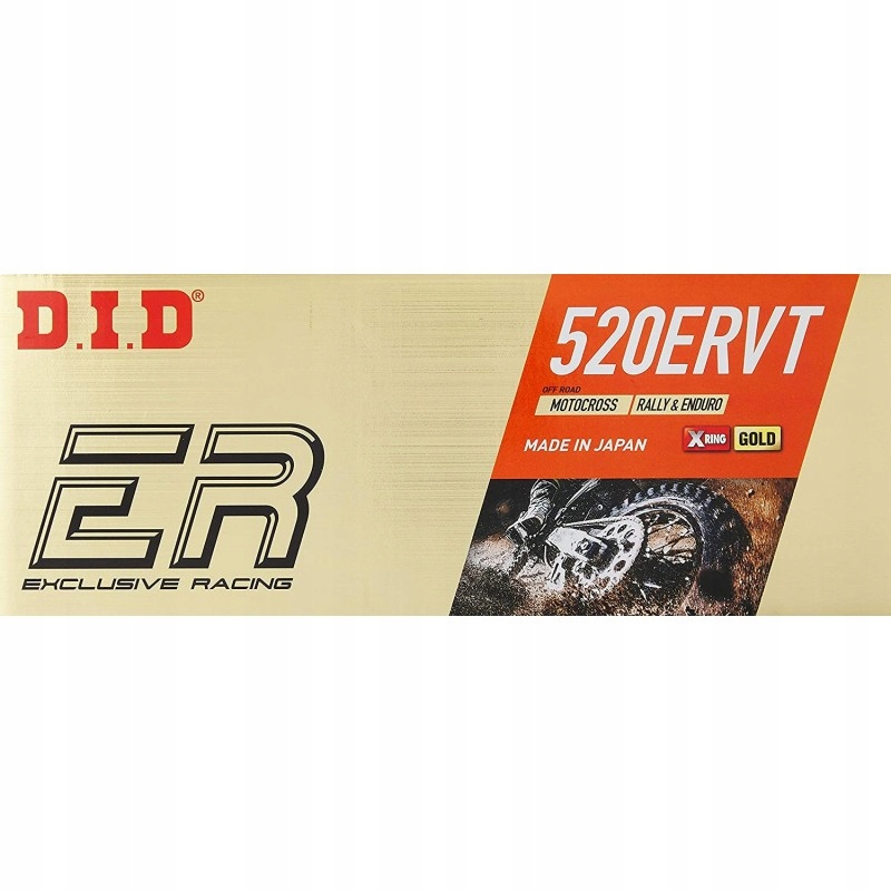 Reťazová Sada DID 520ERVT-118 520 118L X-ring Zlatá Otvorená Spojka