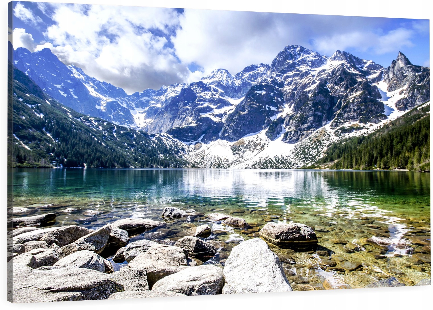 

Obraz na płótnie ścianę morskie oko tatry 70x50