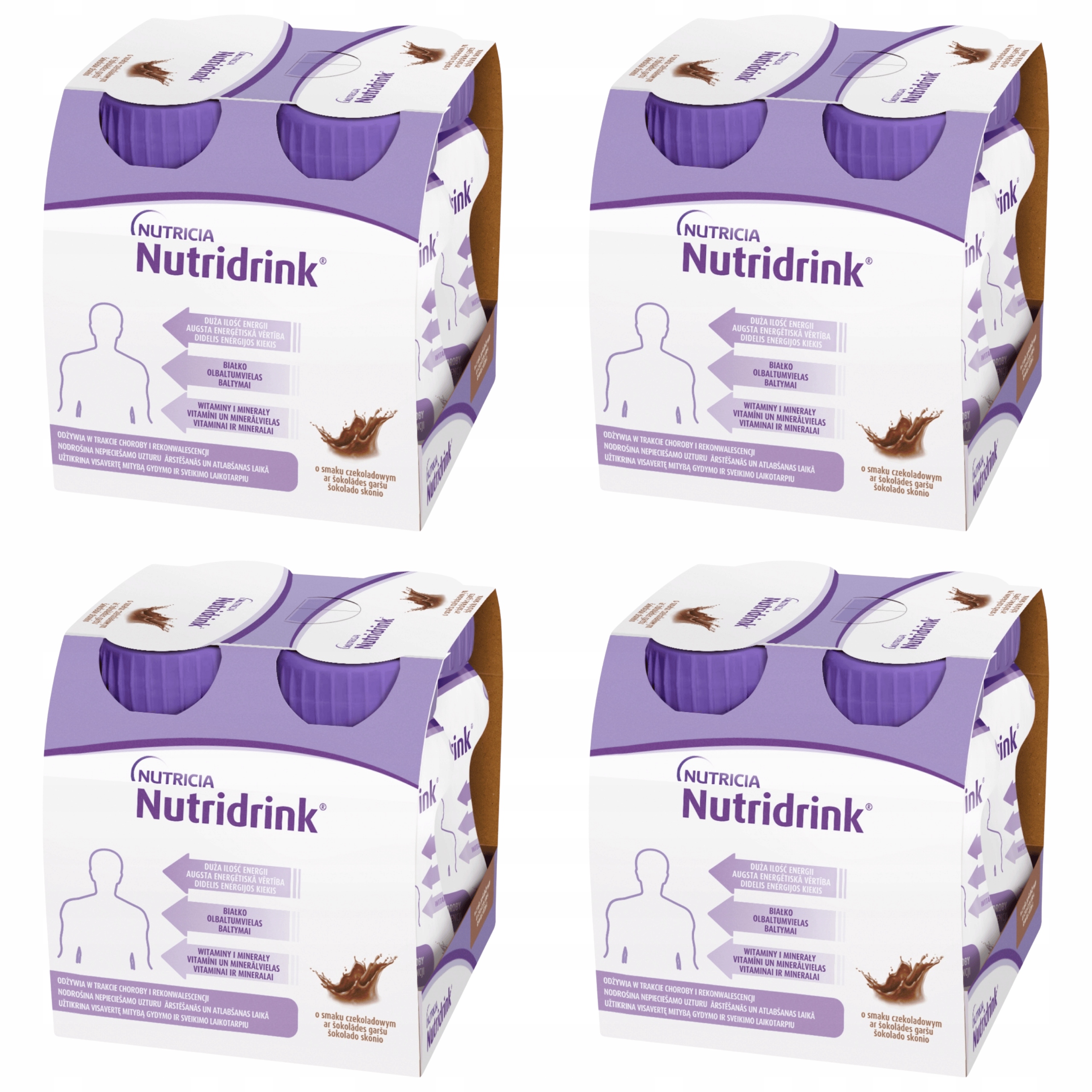 Nutridrink o smaku czekoladowym 4 x 125 ml
