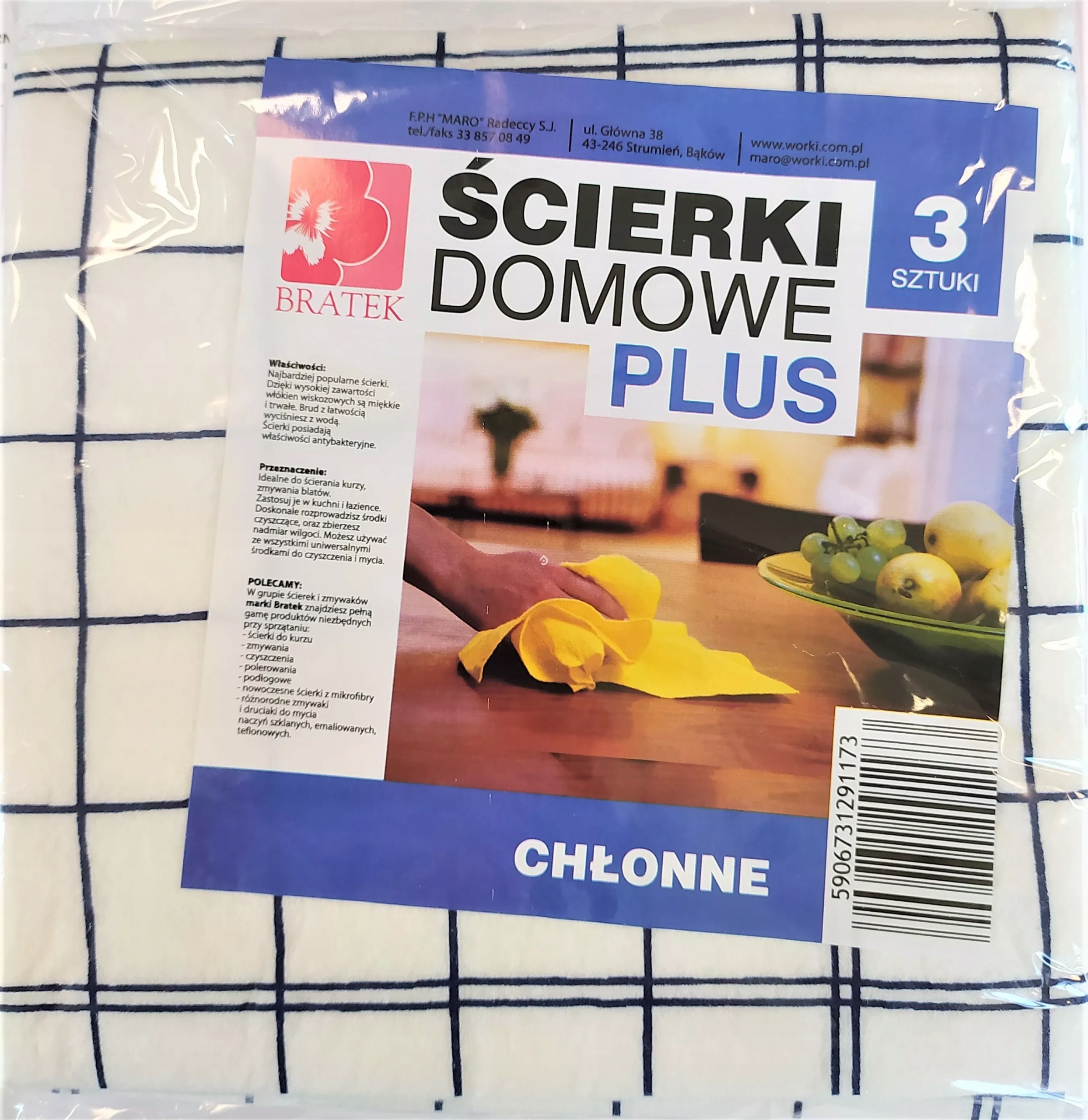 

Ściereczka Domowa Plus Chłonna Zestaw 3SZT.