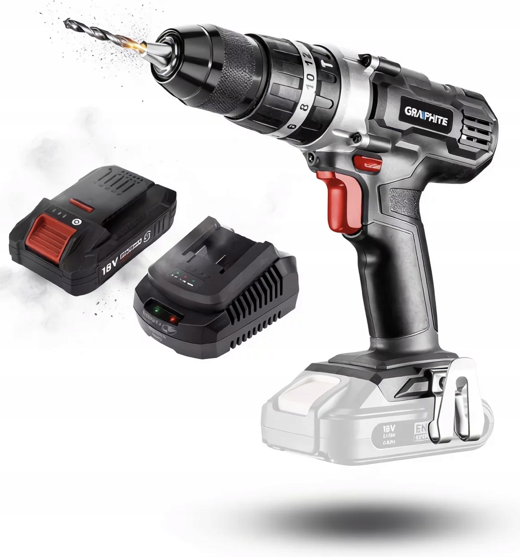 Graphite Aku Vrtačka 58G010 Akumulátor 4AH Udar 18V Energy+ Sada