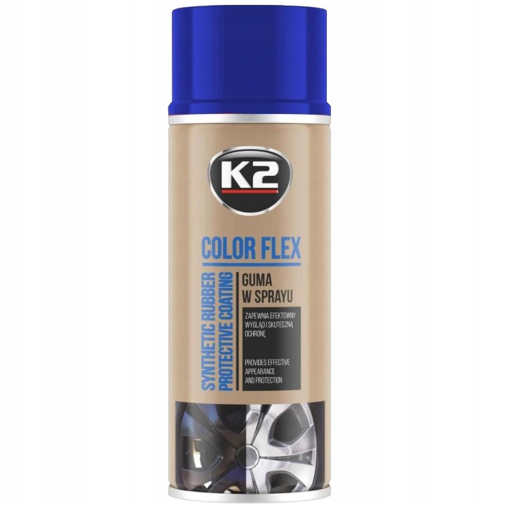 K2 COLOR FLEX NIEBIESKI 400ML - GUMA W SPRAYU