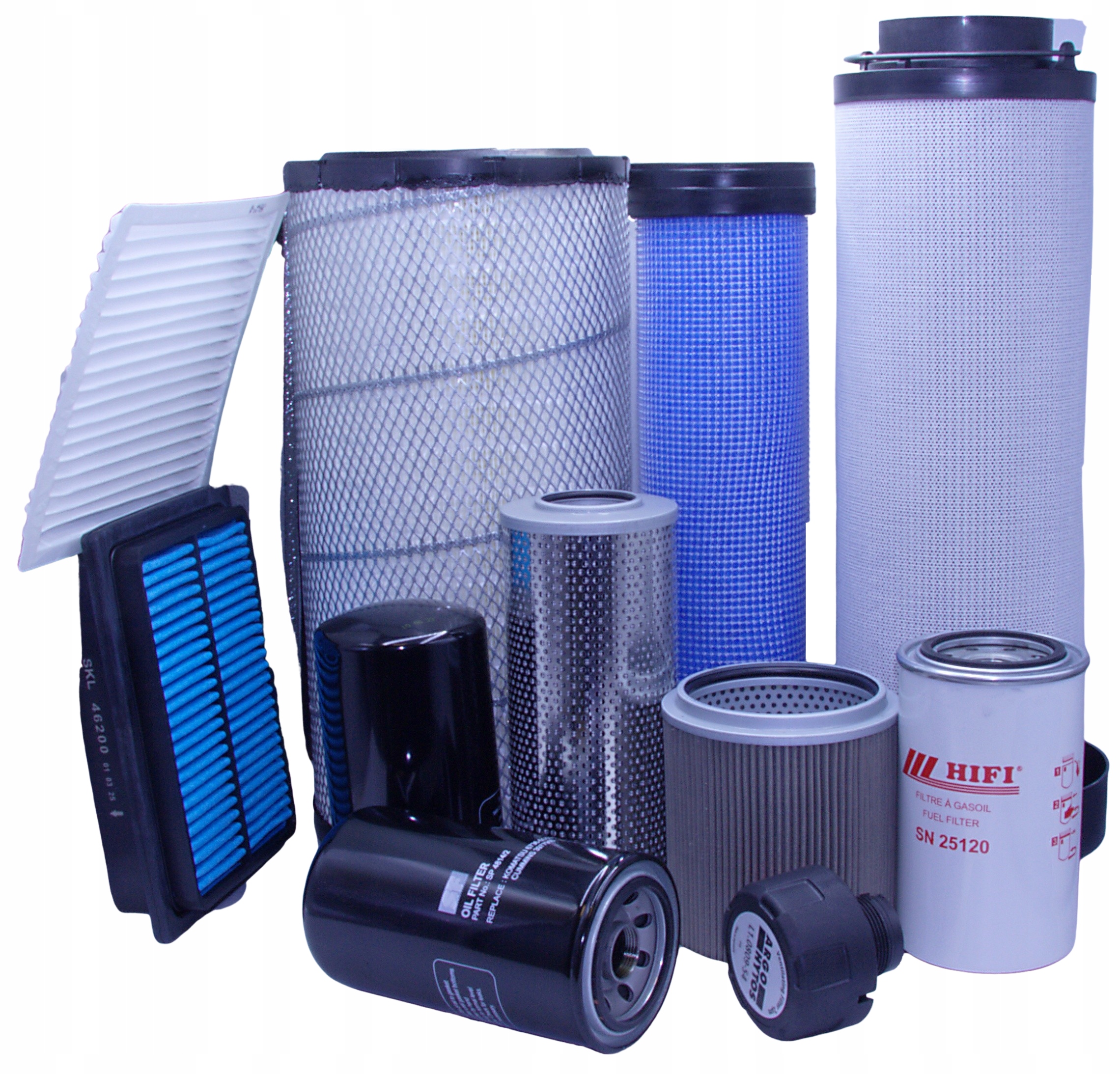 Filtry Komatsu Pw 160-8, PW160-8 – sada.