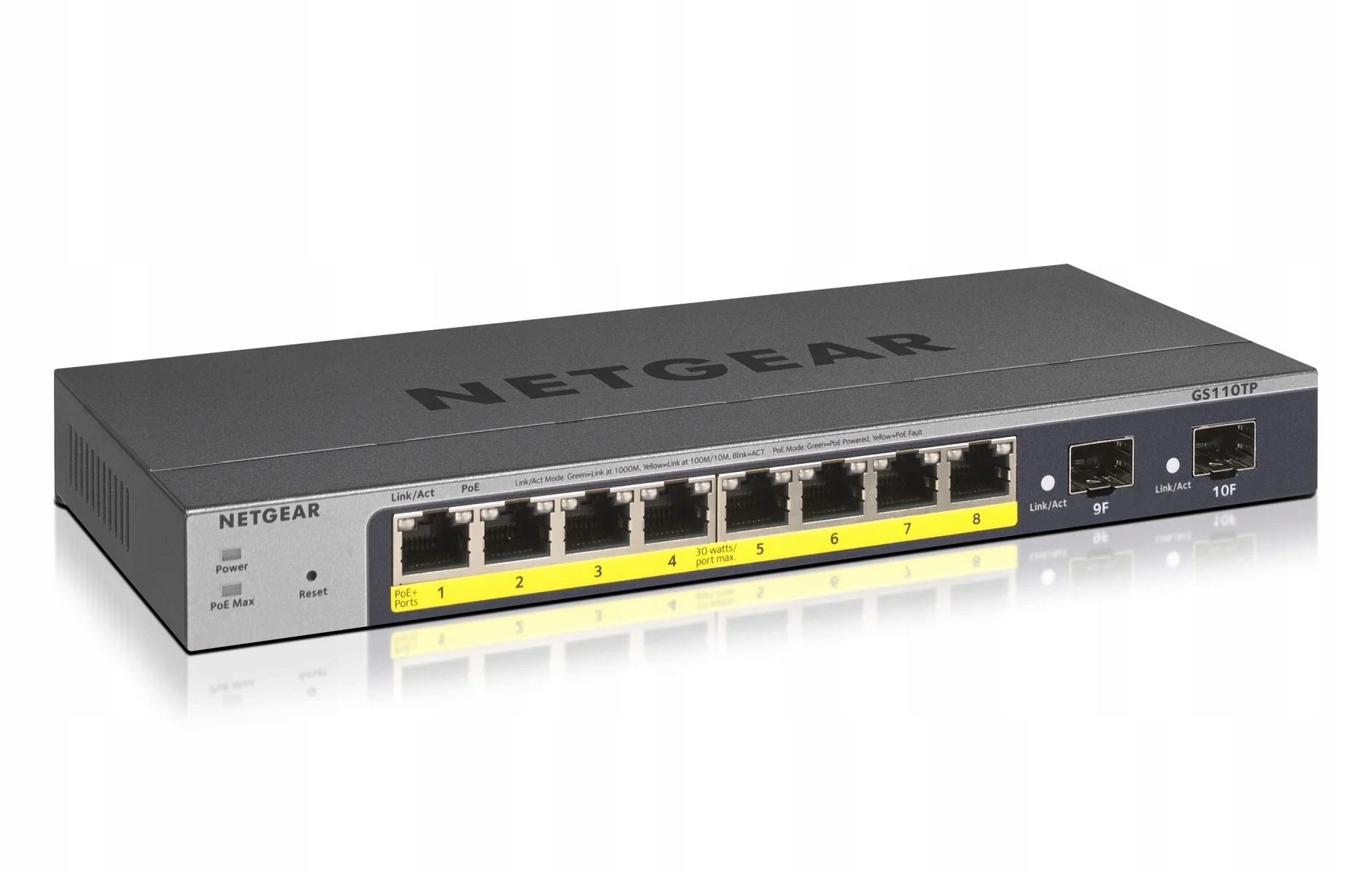 Netgear GS110TP switch spravovatelný L2/L3/L4 Gigabit Ethernet (10/100/1000)