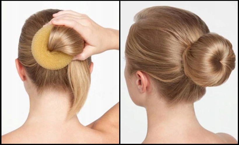 WYPEŁNIACZ DO WŁOSÓW DONUT BEŻ BLOND ROZM.L 11CM Model 1345