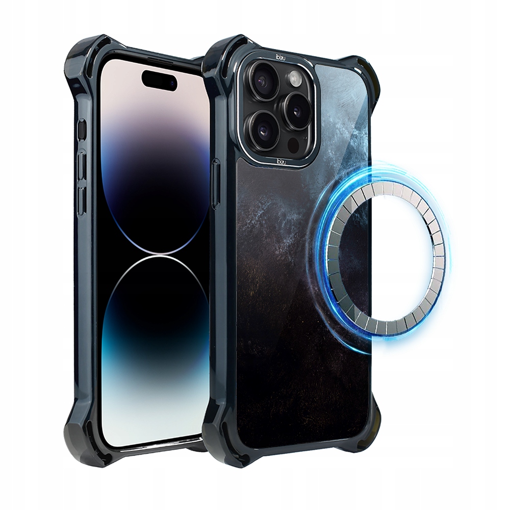 Pouzdro Ibizu DropGuard Ultra s MagSafe na iPhone 14 Pro, barva Deep Ocean