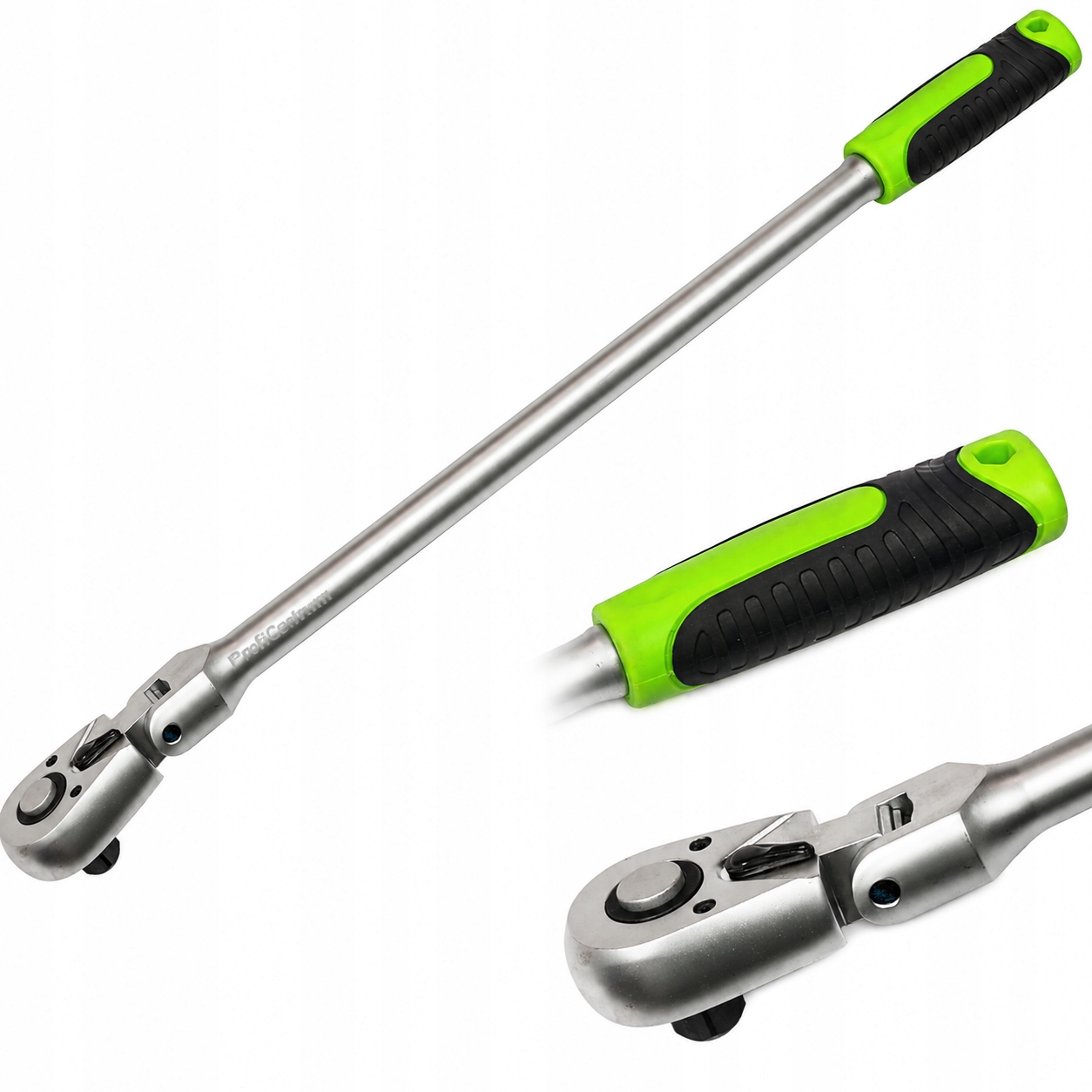 Grzechotka przegubowa i napędem 1/2" bardzo długa 610mm 72 zęby Cr-V