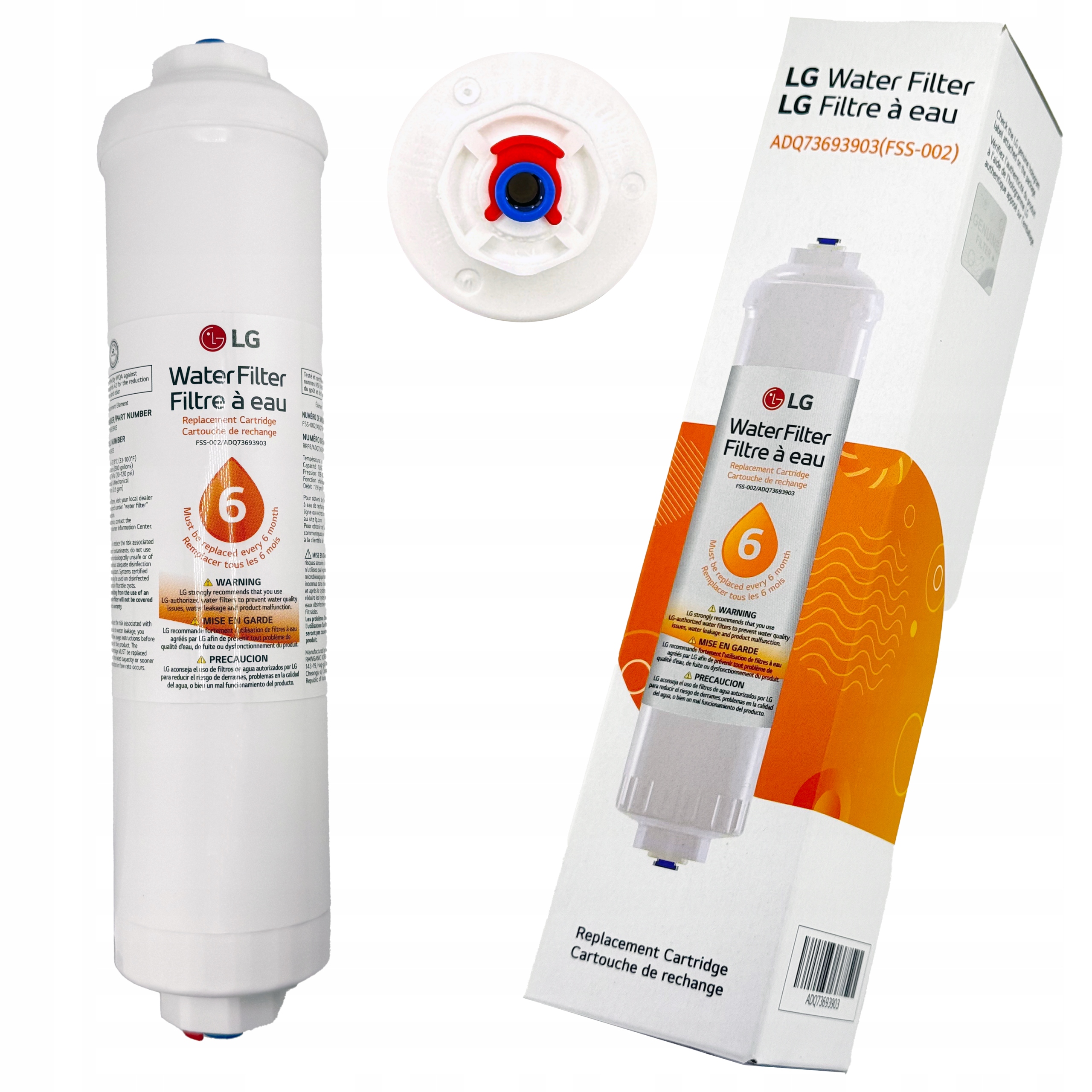 Originální vnější Filtr Vody pro ledničku Lg ADQ73693903 na hadici