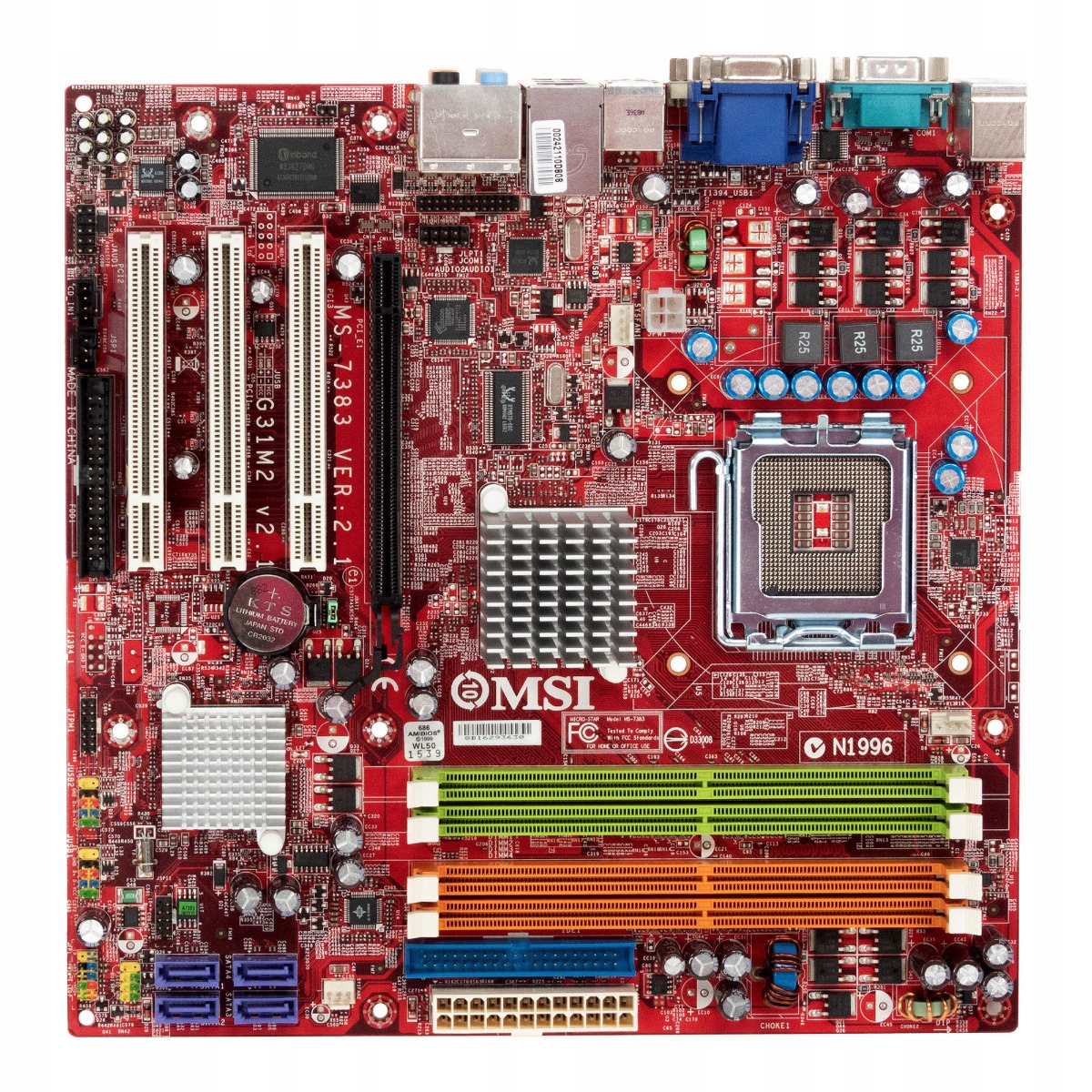 Msi MS-7383 G31M2 v2.1 s.775 DDR2 Pci-e Pci DVI microATX