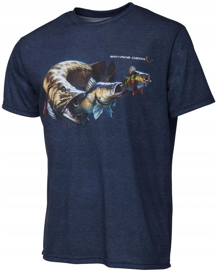 KOSZULKA SAVAGE GEAR CANNIBAL TEE BLACK ROZM XL