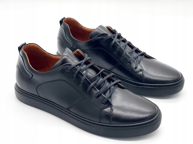 Lavaggio Pánské Kožené Boty 2106 Černé vel. 45 Šněrovací Polobotky Dárek