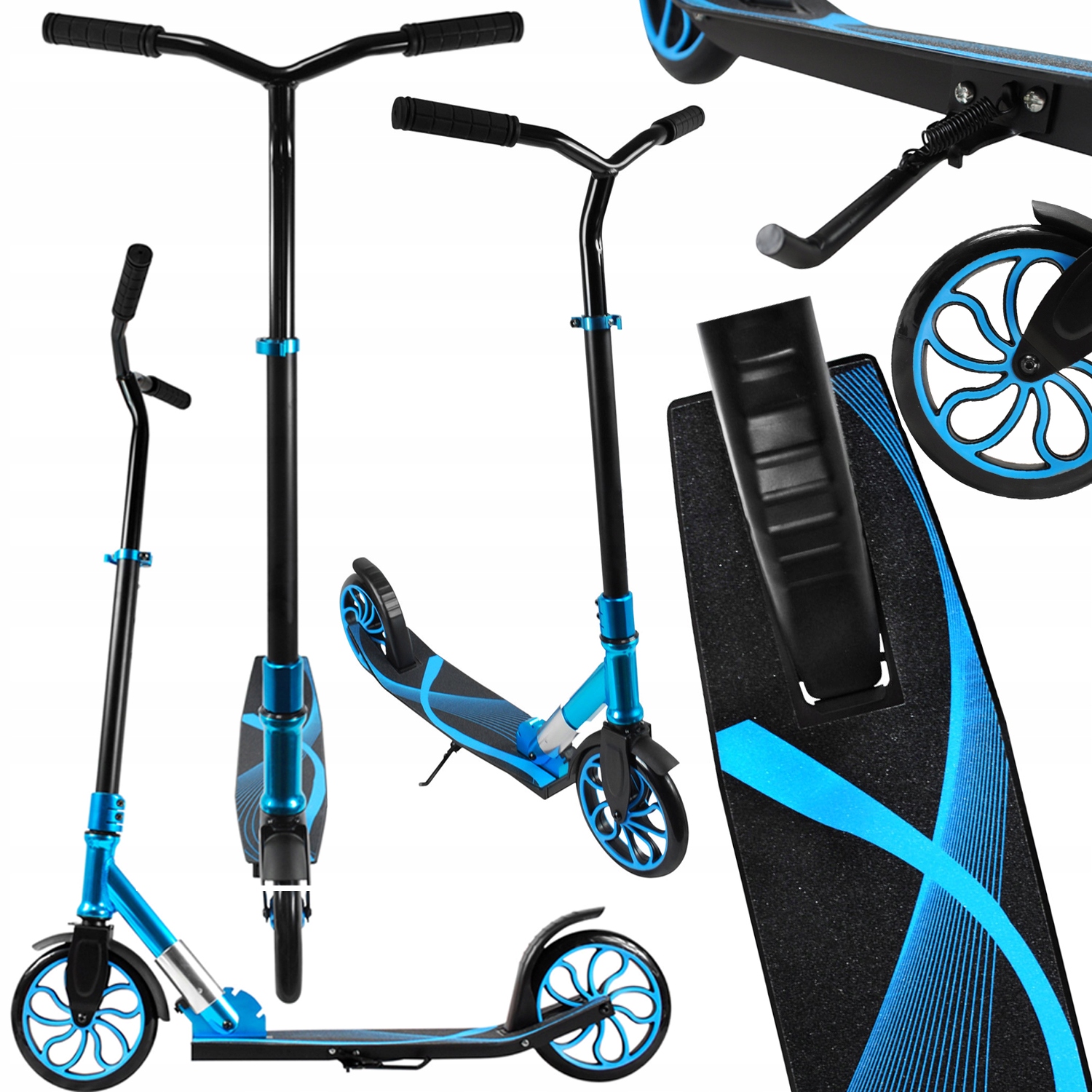 Hulajnoga Dla Dzieci Aluminiowa Chłopca Dziewczynki Lekka Mocna Kask Atest