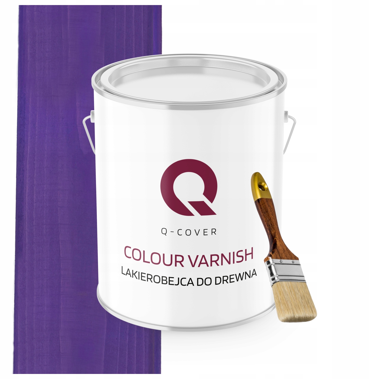 Lakovník Na Dřevěné Prvky Výkonný Fialový Satén 2,5L Dárek
