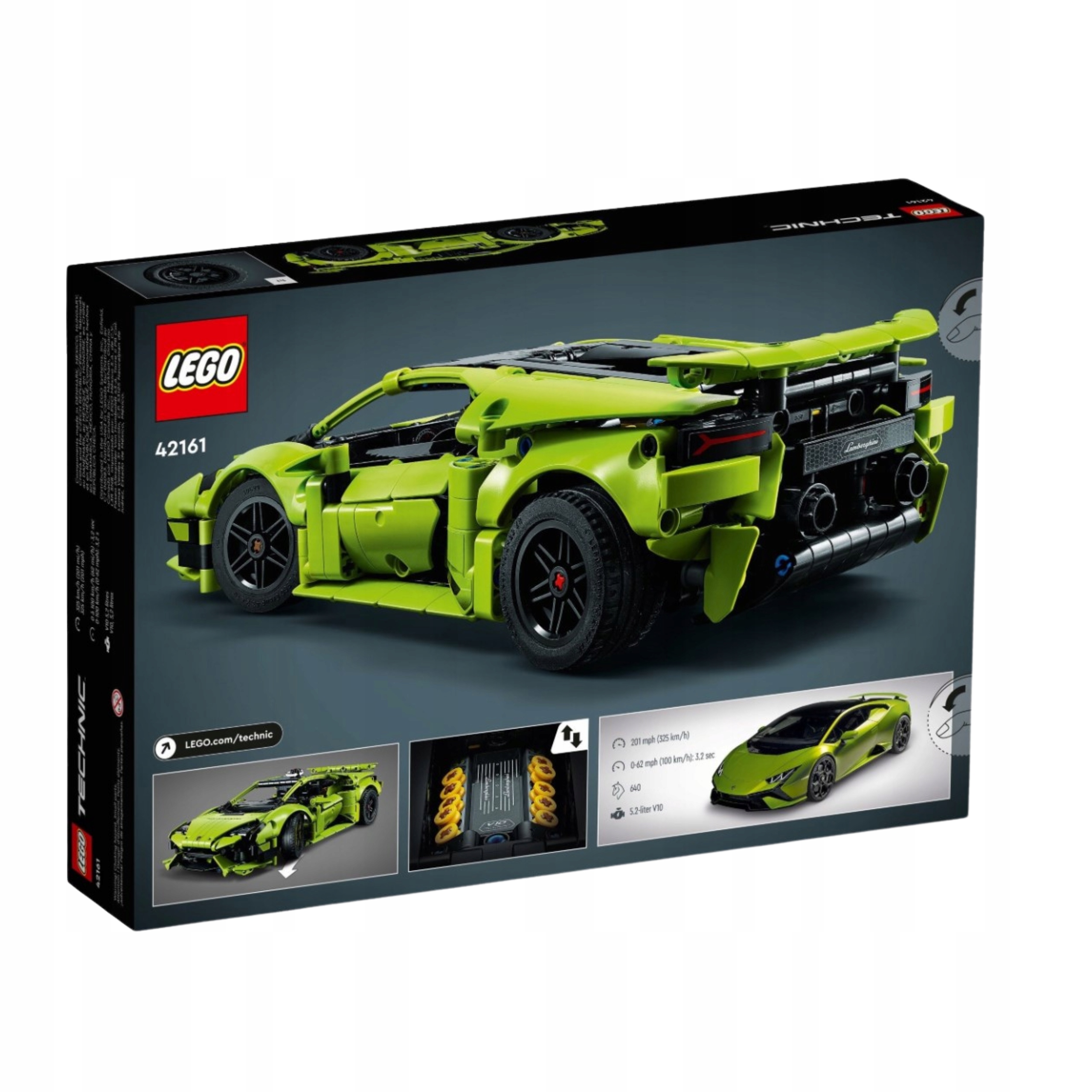 Eredeti LEGO 42161 Technic - Lamborghini Huracán Tecnica építőkockák ÚJ Alsó korhatár 9