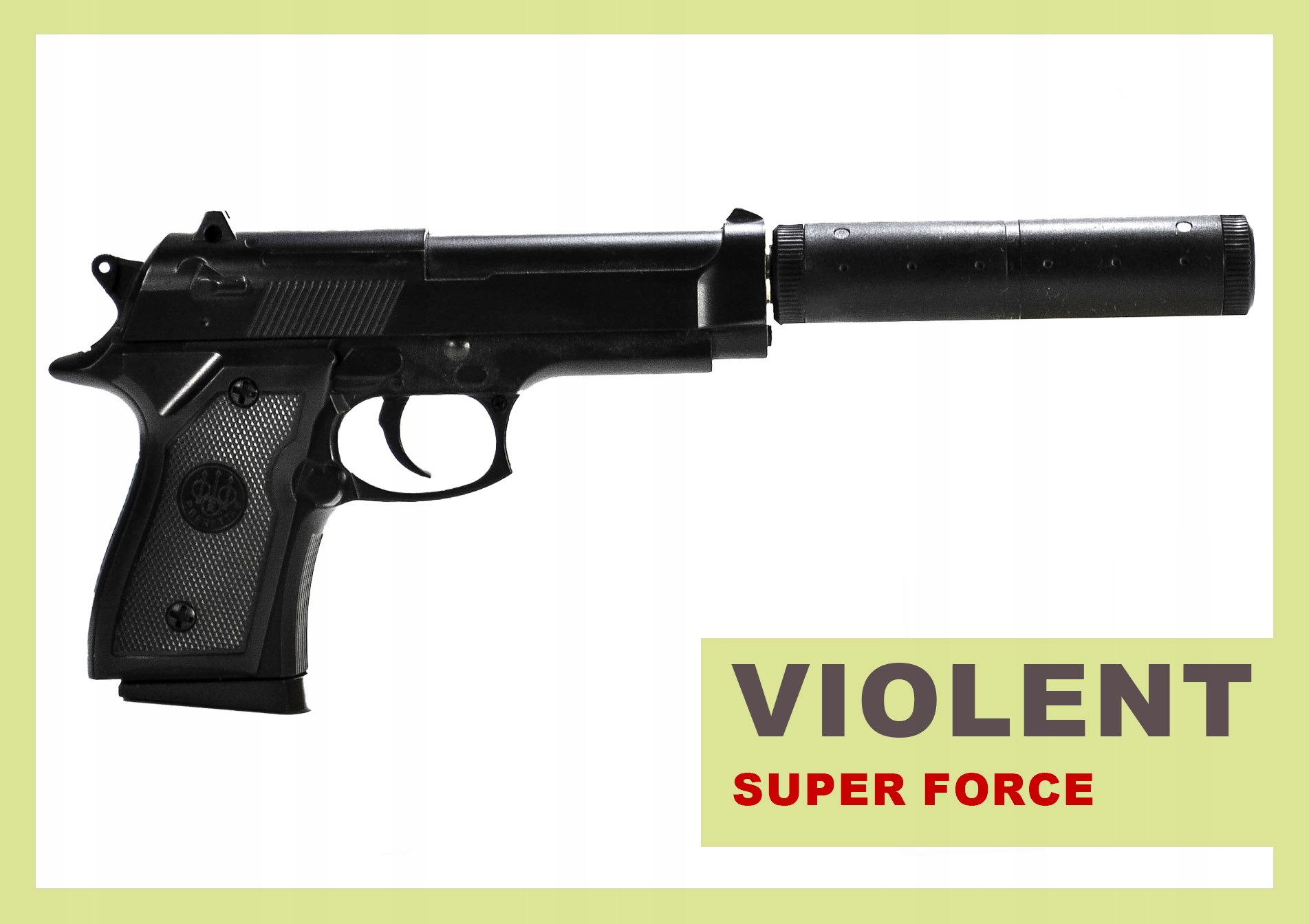 METALOWY PISTOLET TŁUMIKIEM BERETTA V1+ ASG KULKI Rodzaj pistolety