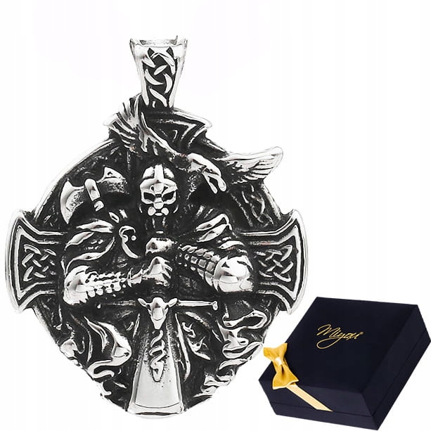 Wisiorek Męski Z Wizerunkiem Nordyckiego Wojownika