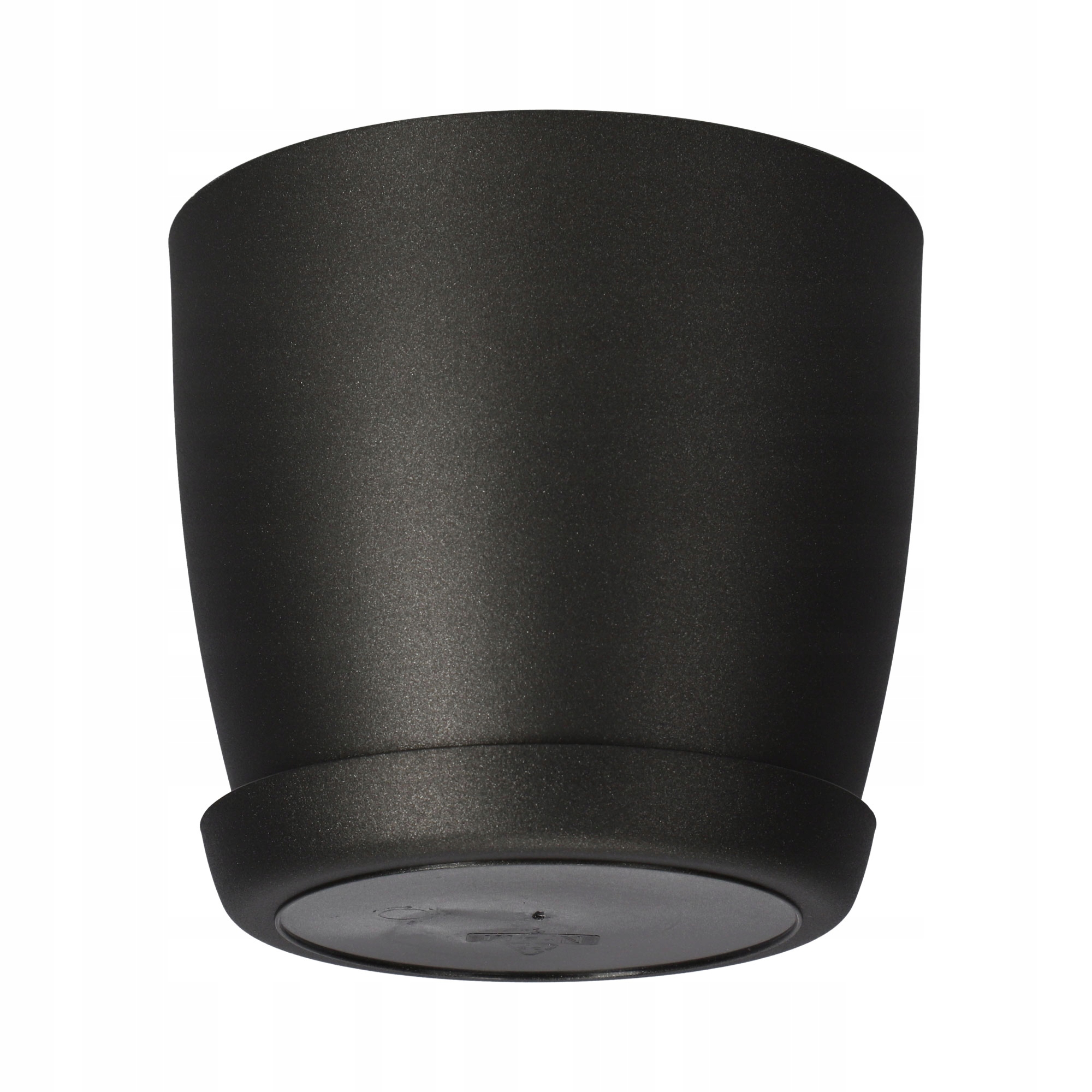 DONICZKA OSŁONKA DONICA 30cm NA KWIATY Z PODSTAWKĄ GRAFITOWA DO SALONU Kształt okrągły