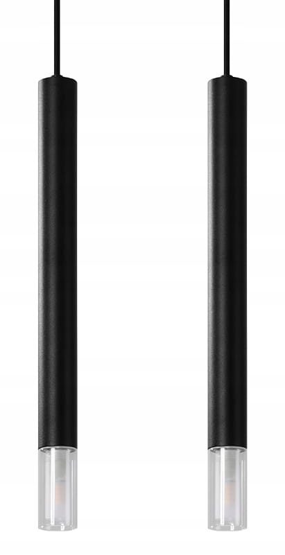 Sollux Lighting Závesná lampa Wezyr 2 čierna Model SL.0961