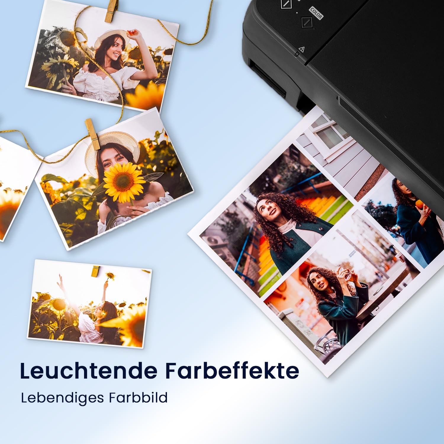 HOOKINK 503XL Tusze Kompatybilne Epson Expression Home Workforce 3 Czarny — miniatura 6