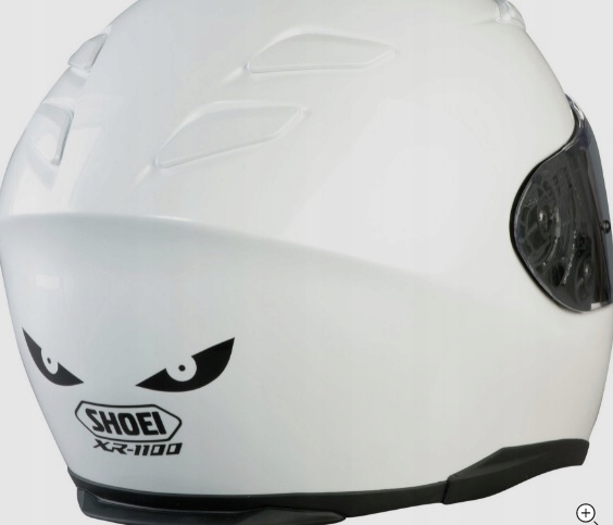 

Naklejka odblaskowa kalkomania oczy na kask czarne