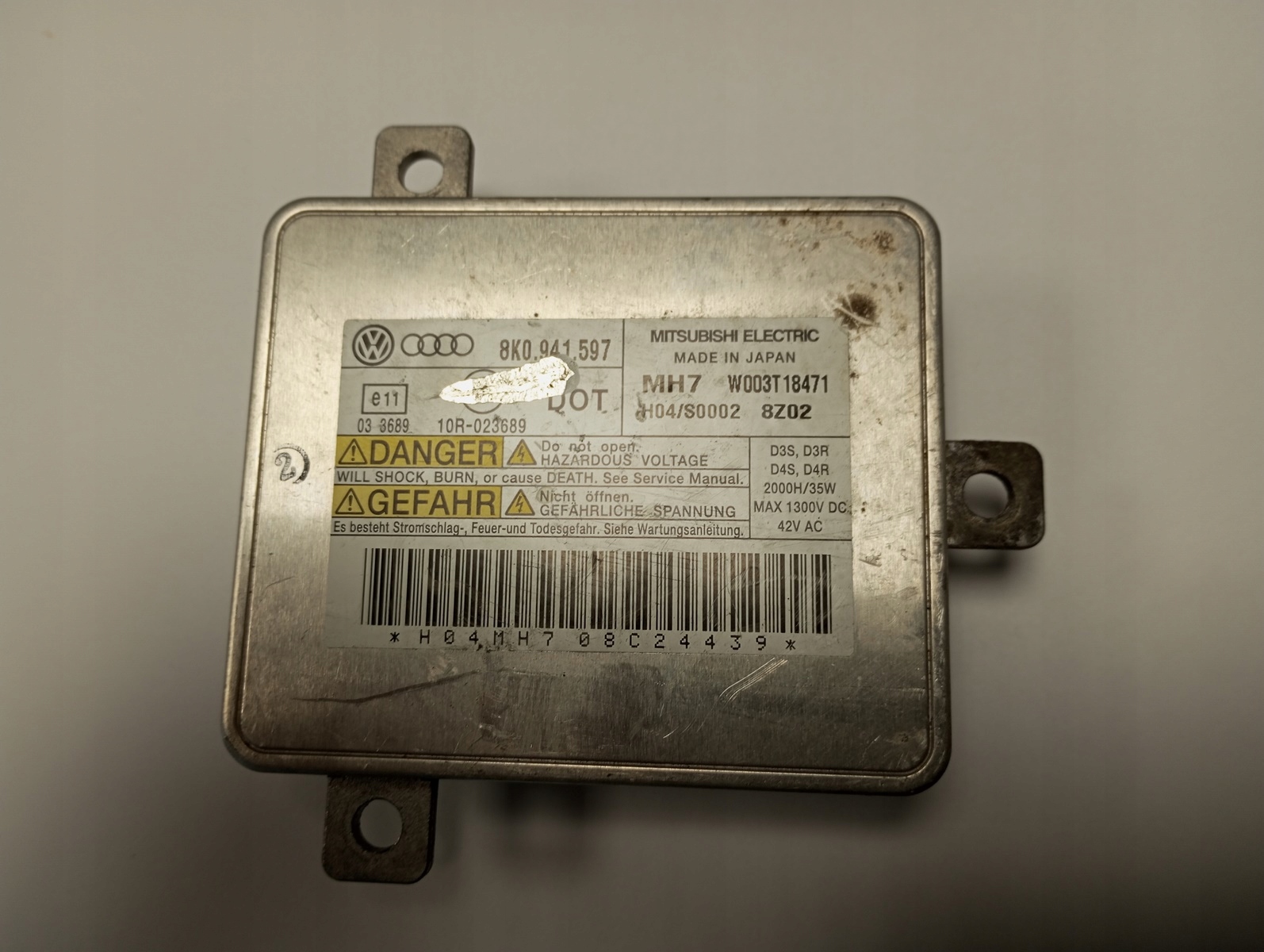 control unit lights module AUDI A4 8K0 8K0941597