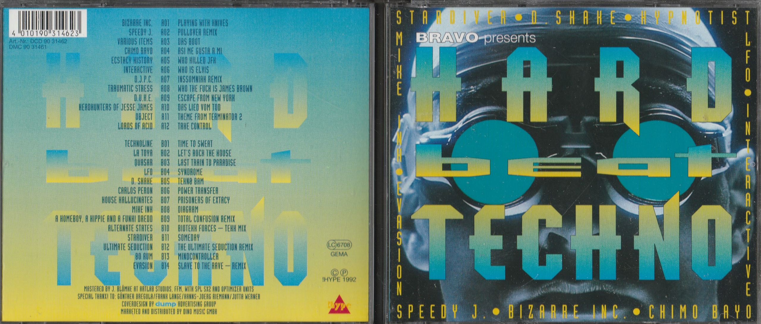 Płyta 2 CD Hard Beat Techno 1992 Bizarre Inc.Interactive Chimo Bayo Box 