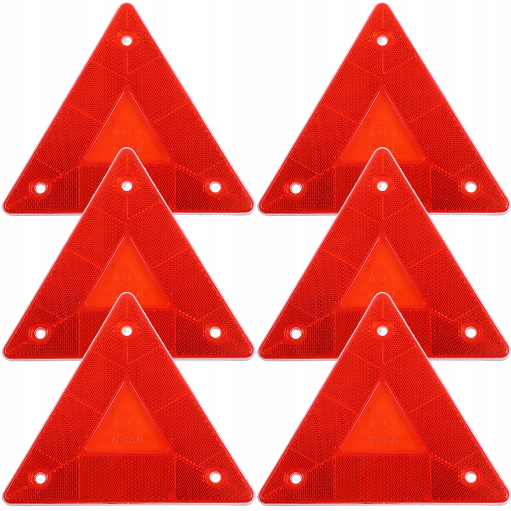 TRÓJKĄTNE ODBLASKI DO ZNAKU OSTRZEGAWCZEGO SAMOCHODU