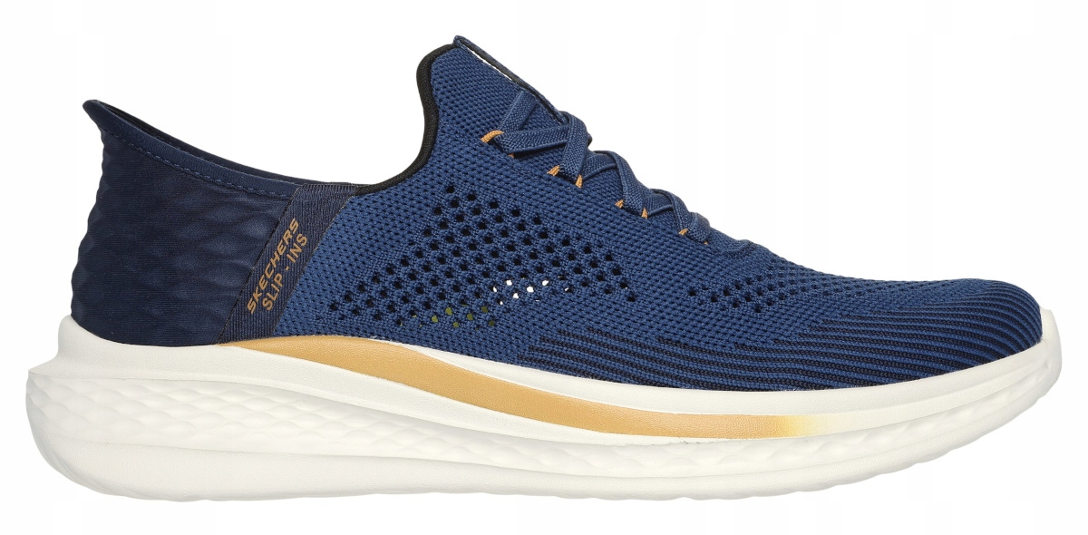 Modré Pánské Nazouvací Sportovní Běžecké Boty Se Síťkou Skechers 42