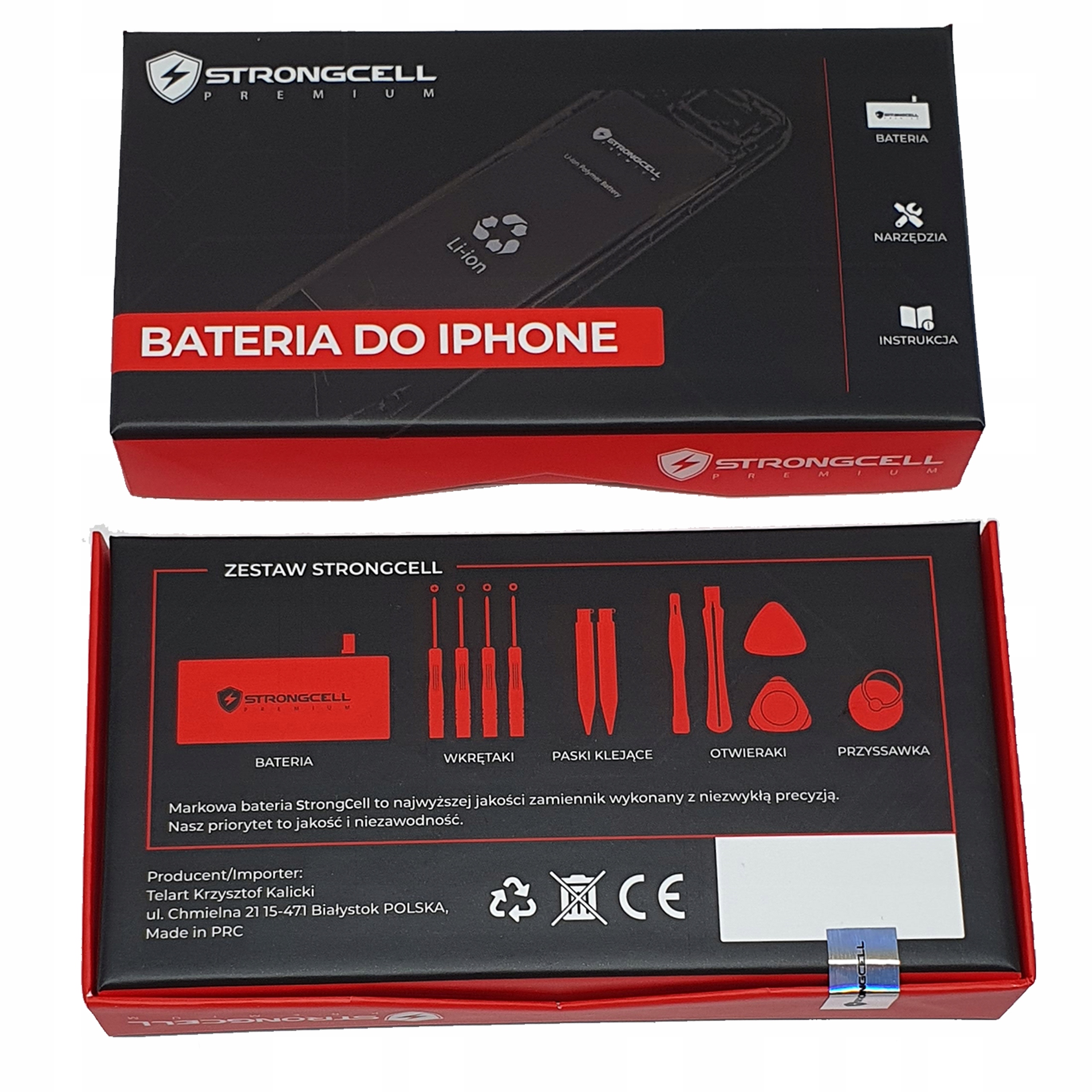 

Bateria Strongcell do iPhone 8 większa pojemność