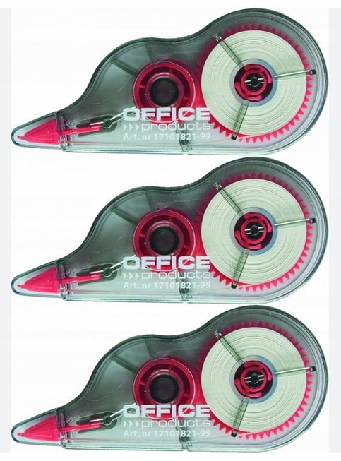 

Korektor w taśmie 5 mm x 8 m myszka Office 3 szt.