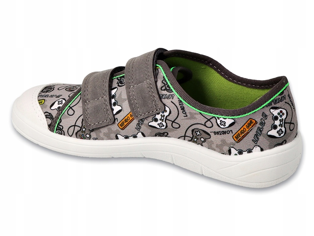 BEFADO 772y009 TENISÓWKI KAPCIE TRAMPKI CIAPCIE NA RZEPY SZARE (25-36) r.36 Płeć chłopcy dziewczynki