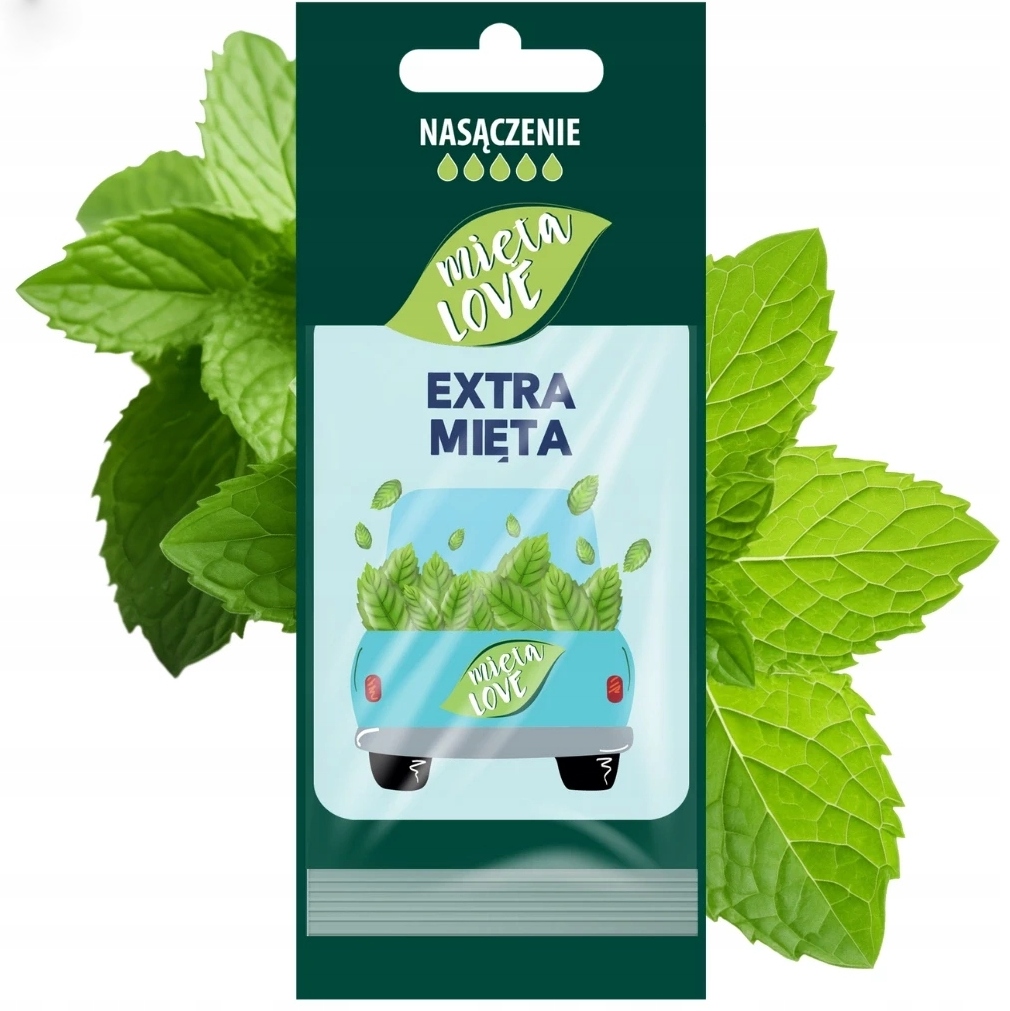 Mięta Love Extra Mięta intensywny zapach do samochodu/szafy zawieszka